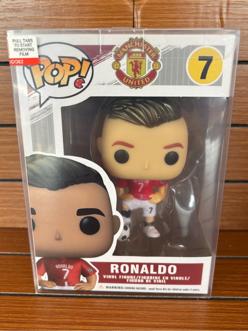 Cristiano Ronaldo Manchester United Custom Figure w/ Protector Case